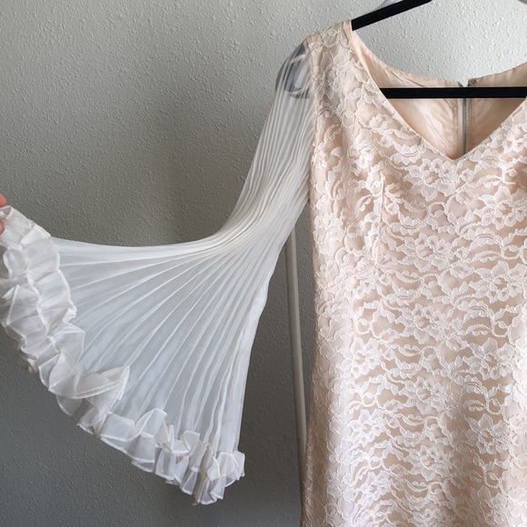Handmade Dresses & Skirts - Handmade Vintage Statement Sleeve Lace Dress